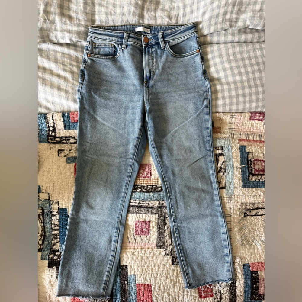 LC Lauren Conrad Light Blue Straight Leg Jeans